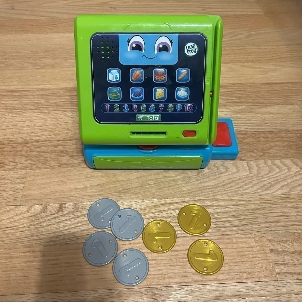 Leap Frog Touch Screen Cash Register Kids Toy Learning Green